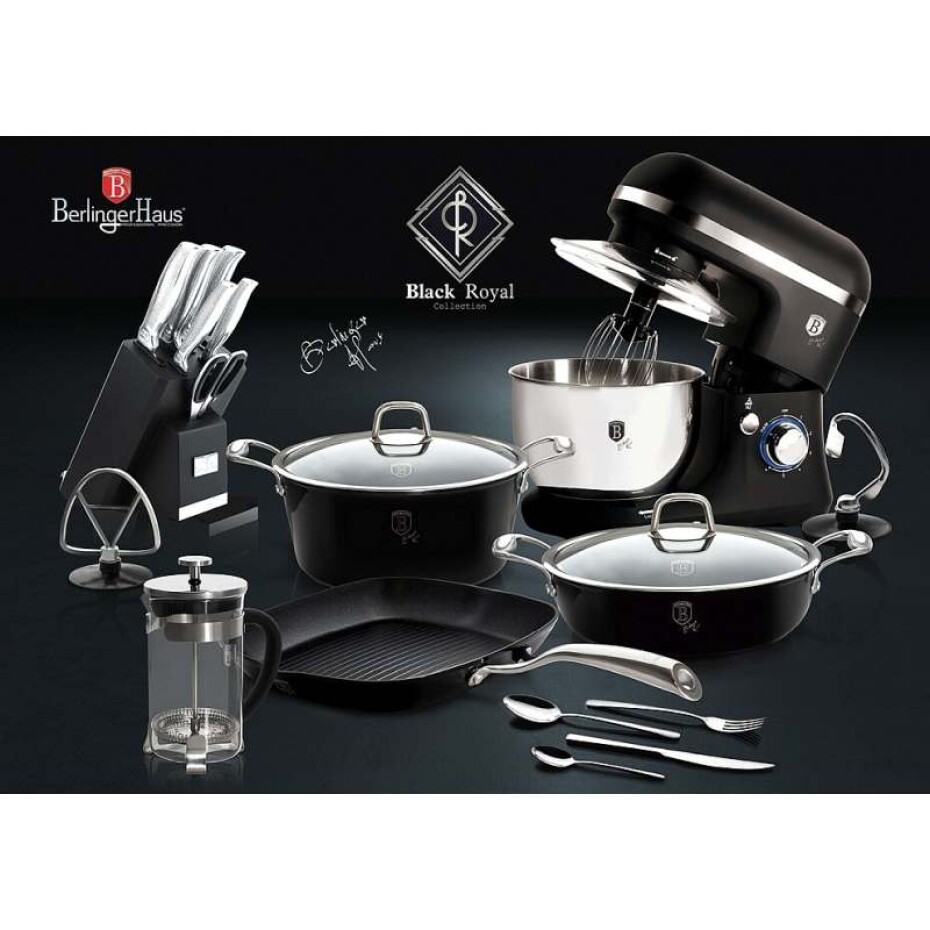 BERLINGERHAUS Držák na papírové utěrky nerez Matte Black Collection BH-6295 - main (1)