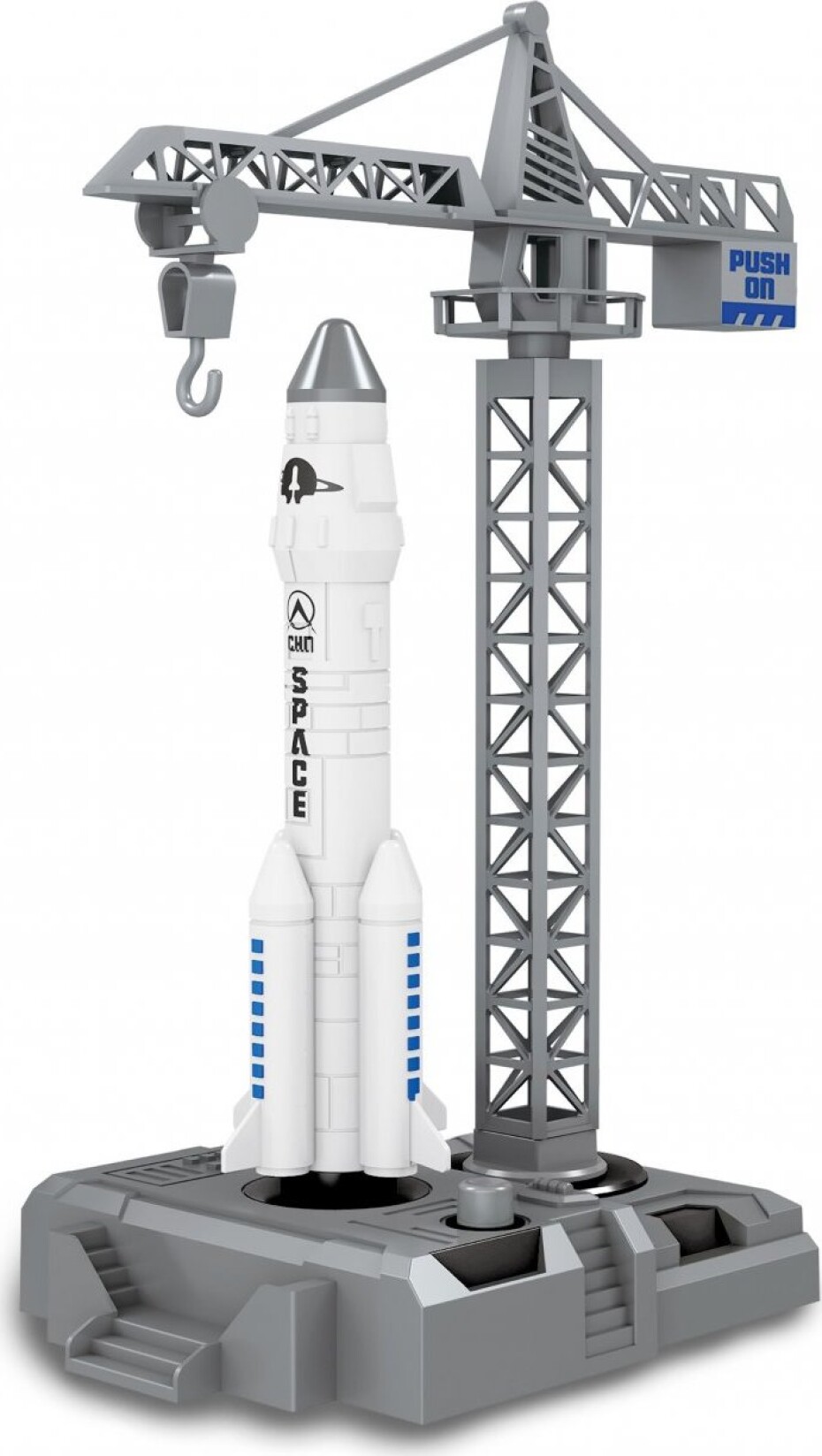 Raketa s odpalovací plošinou a jeřábem 17,5 cm set - main (0)