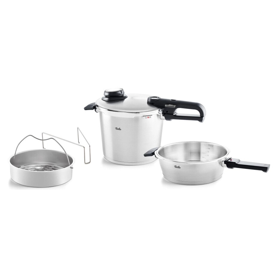 Tlakový hrnec VITAVIT PREMIUM, sada 2 ks, 6 l + 2,5 l, Fissler - main (0)