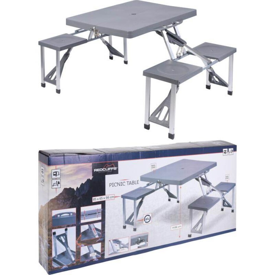 PROGARDEN Kempingový stůl skládací 855 x 650 x 660 mm KO-CX5100100 - main (0)