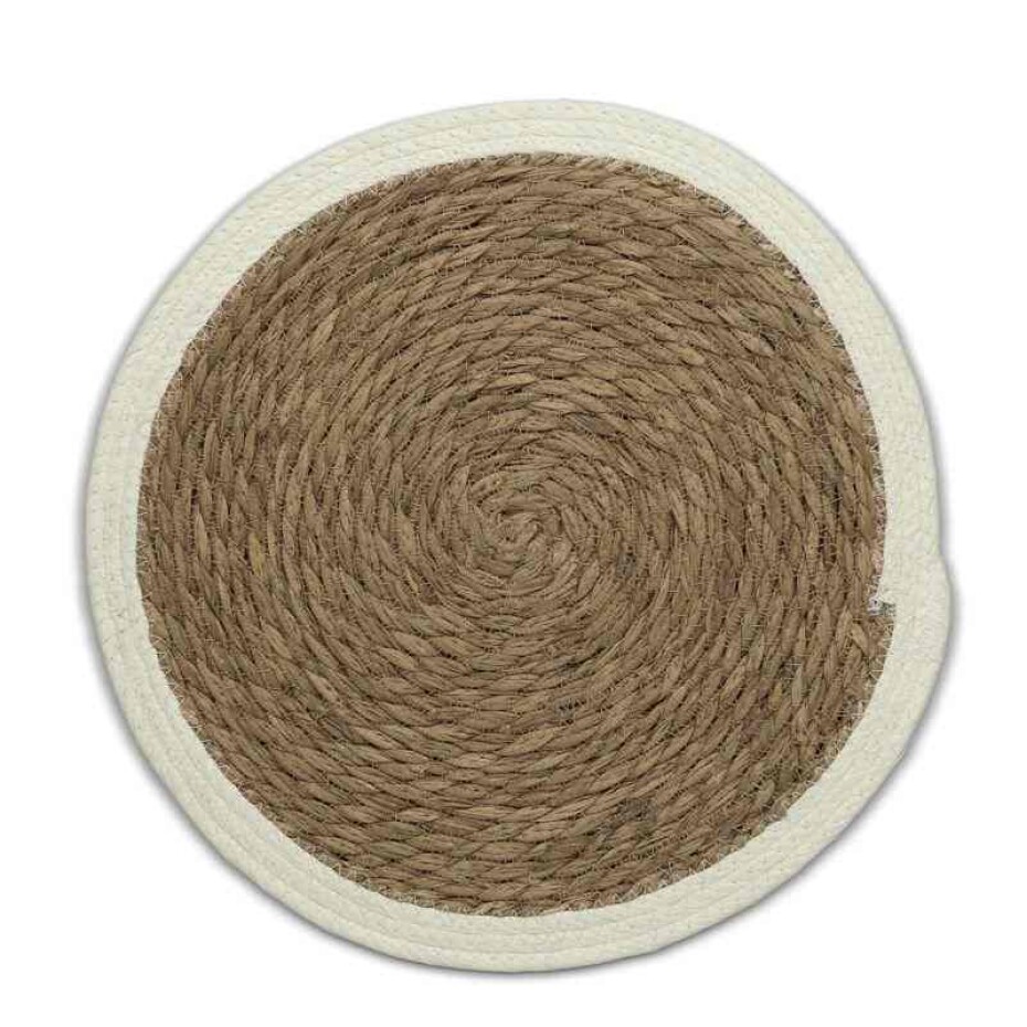KELA Prostírání  Trava 90% mořská tráva/10% rafiový krém 0,7cm 38,0cm KL-12615 - main (0)