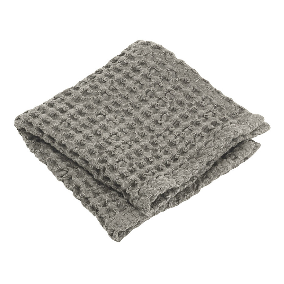 Ručník na ruce CARO 30 x 30 cm, s vaflovým vzorem, taupe, Blomus - main (0)