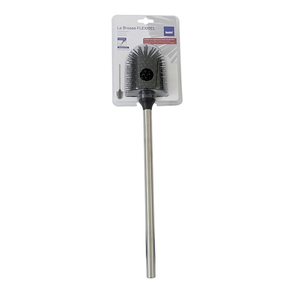 KELA WC štětka La Brosse nerezová rukojeť TPR černá KL-24309 - main (8)