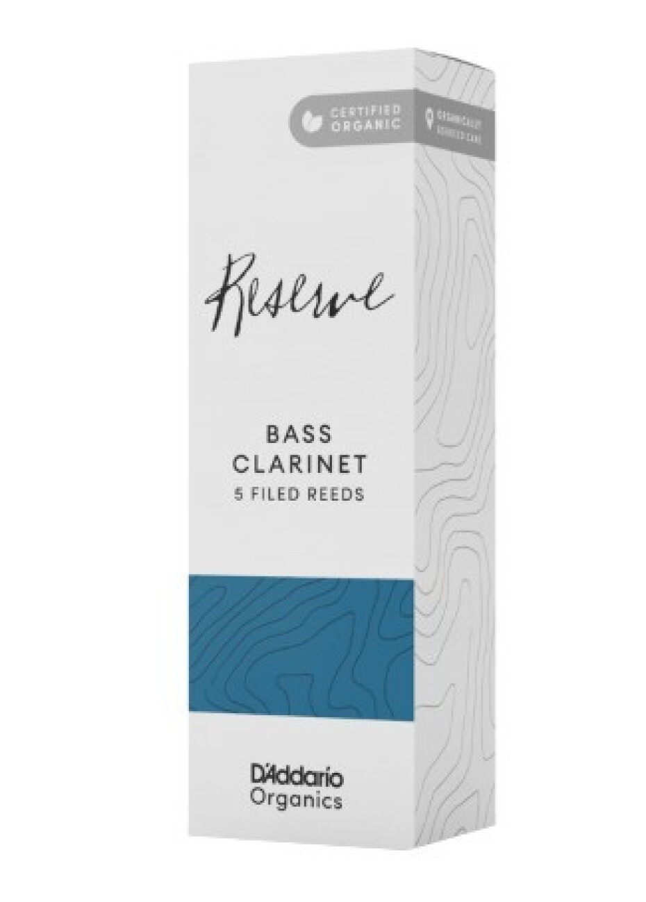 D'Addario ODER0525 Organic Reserve Bass Clarinet Reeds 2.5 - 5 Pack - main (0)