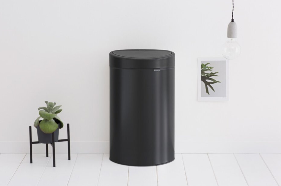 Dotykový odpadkový koš TOUCH BIN NEW 40 l, matná černá, Brabantia - main (4)