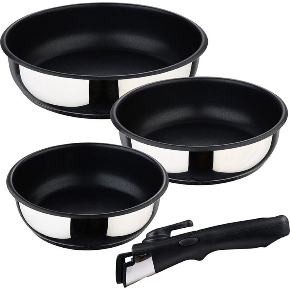 BERGNER Sada pánví nerez s nepřilnavým povrchem  Click&Cook 3 ks 18, 20, 24 cm BG-32292-MM - main (5)