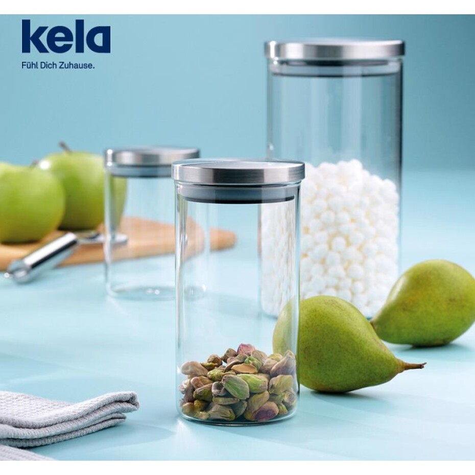 KELA Skleněná dóza BAKER 1,1L KL-10768 - main (1)