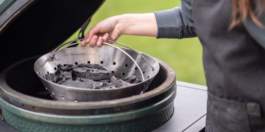 Nerezový koš na dřevěné uhlí, pro gril L , Big Green Egg - main (2)