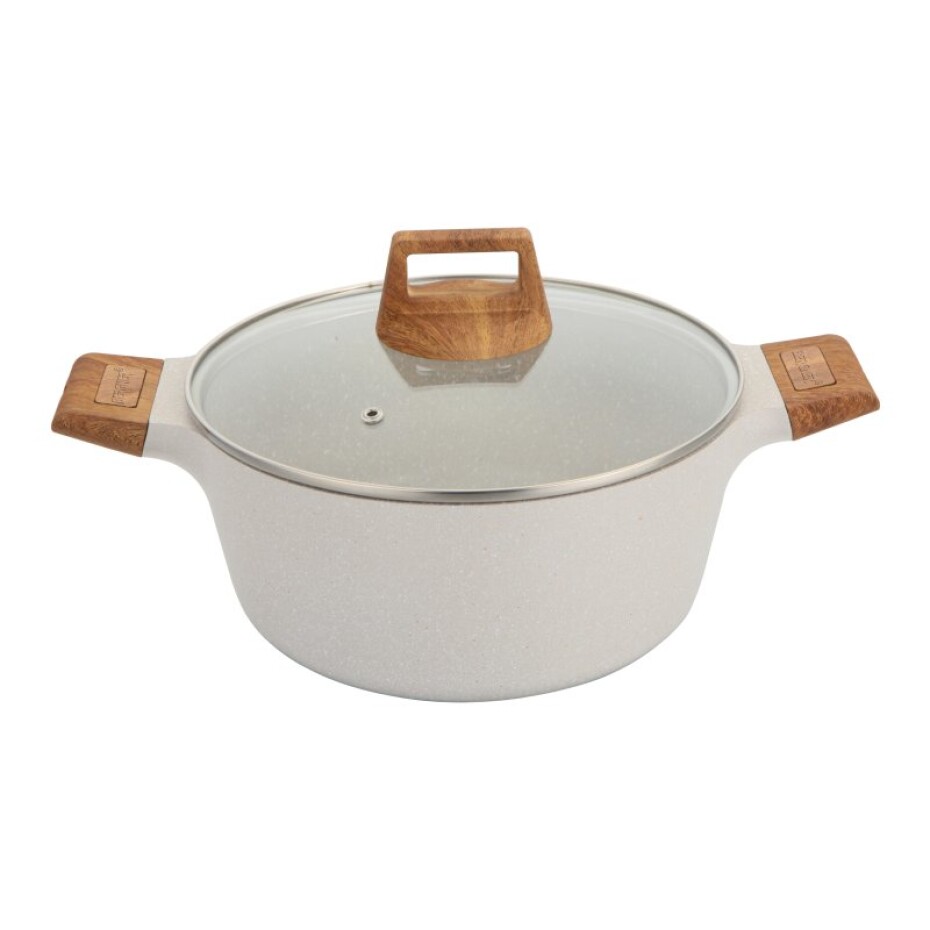 BERGNER Kastrol s nepřilnavým povrchem a poklicí 20 cm Naturally BG-30641-CR - main (1)