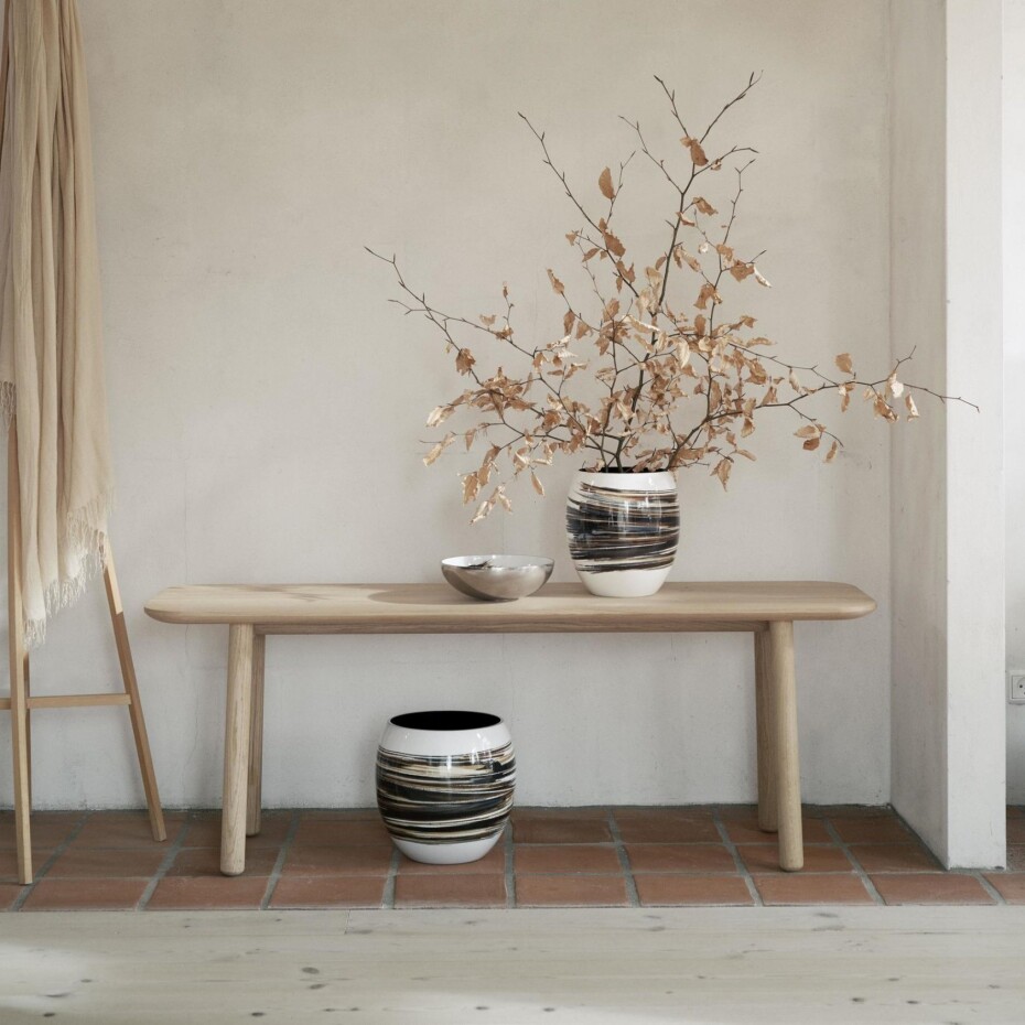 Servírovací mísa STOCKHOLM LIGNUM 40 cm, stříbrná, hliník, Stelton - main (3)