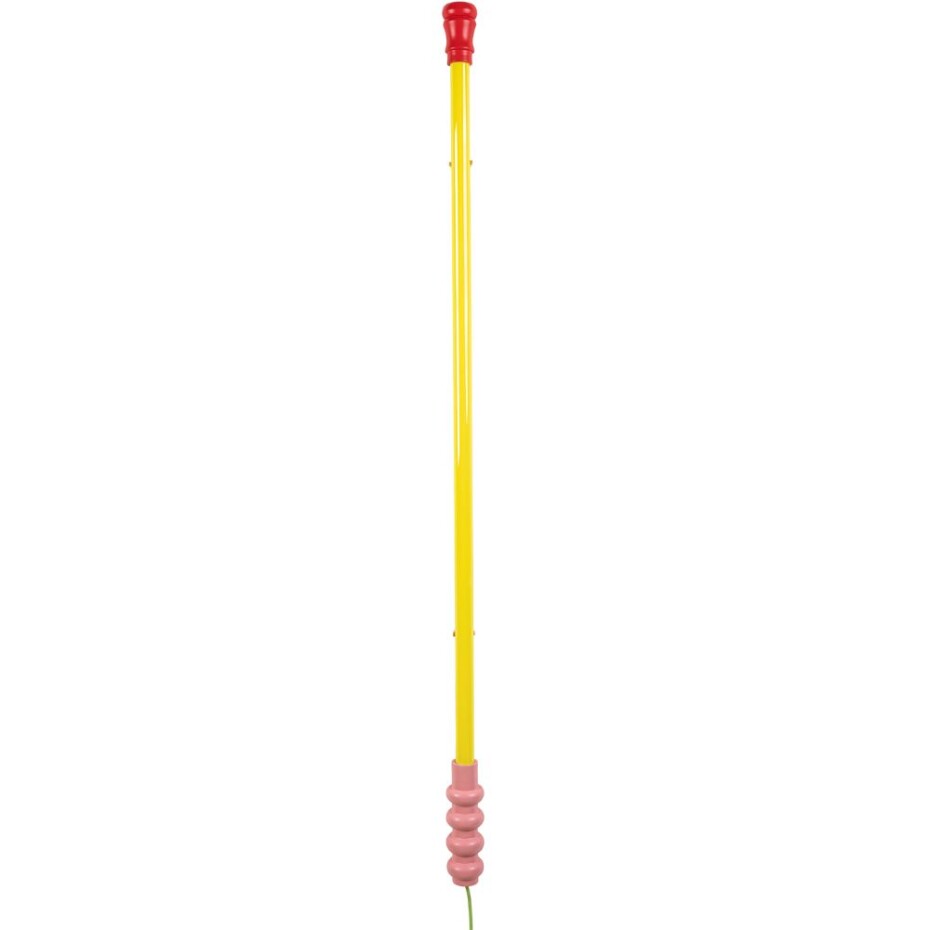 Nástěnné dekorační světlo SUPERLINEA 141,5 cm, žlutá, dřevo / plast, Seletti - main (0)