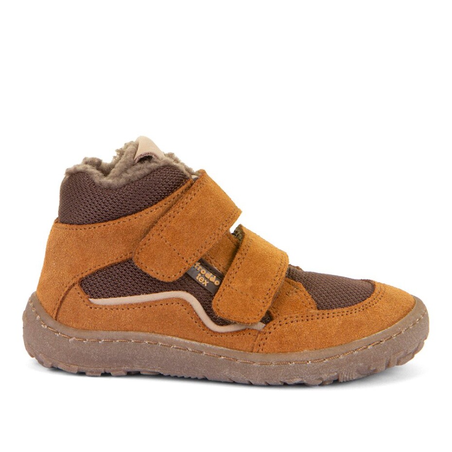 Dětské zimní barefoot boty TEX WOOL Cognac, Froddo, G3110254-14W, hnědá - 32 - main (1)