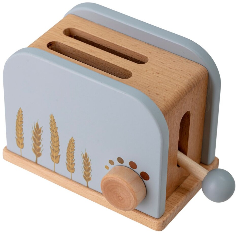 Hrací set toastovač ADDA, sada 7 ks, modrá, dřevo, Bloomingville - main (7)
