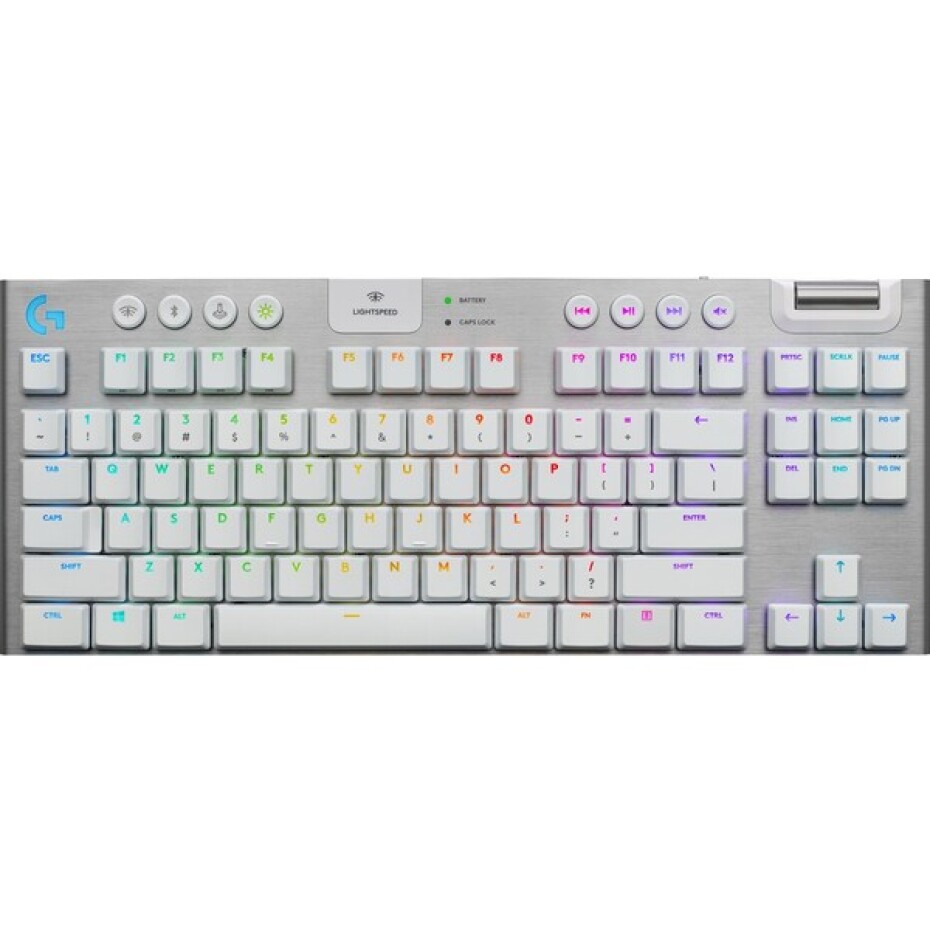 Logitech G915 TKL LIGHTSPEED bezdrátová mechanická klávesnice US GL Tactile bílá - main (0)