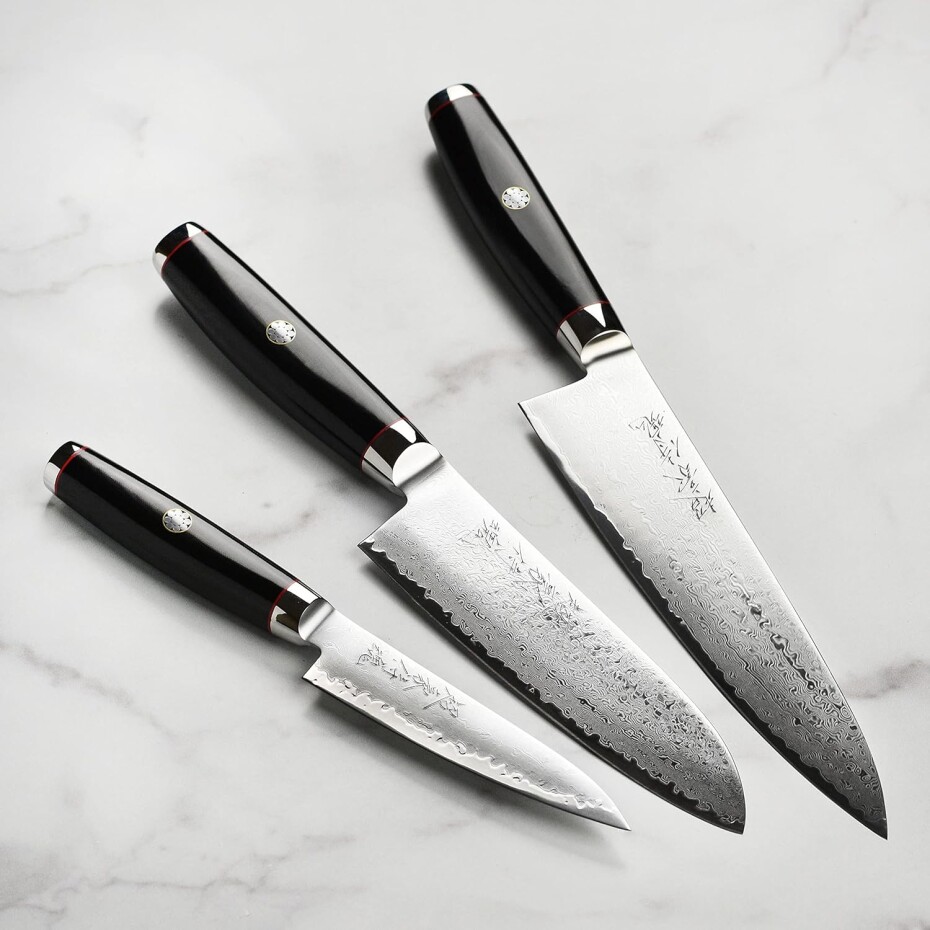 Santoku nůž SUPER GOU YPSILON 16,5 cm, černá, Yaxell - main (3)