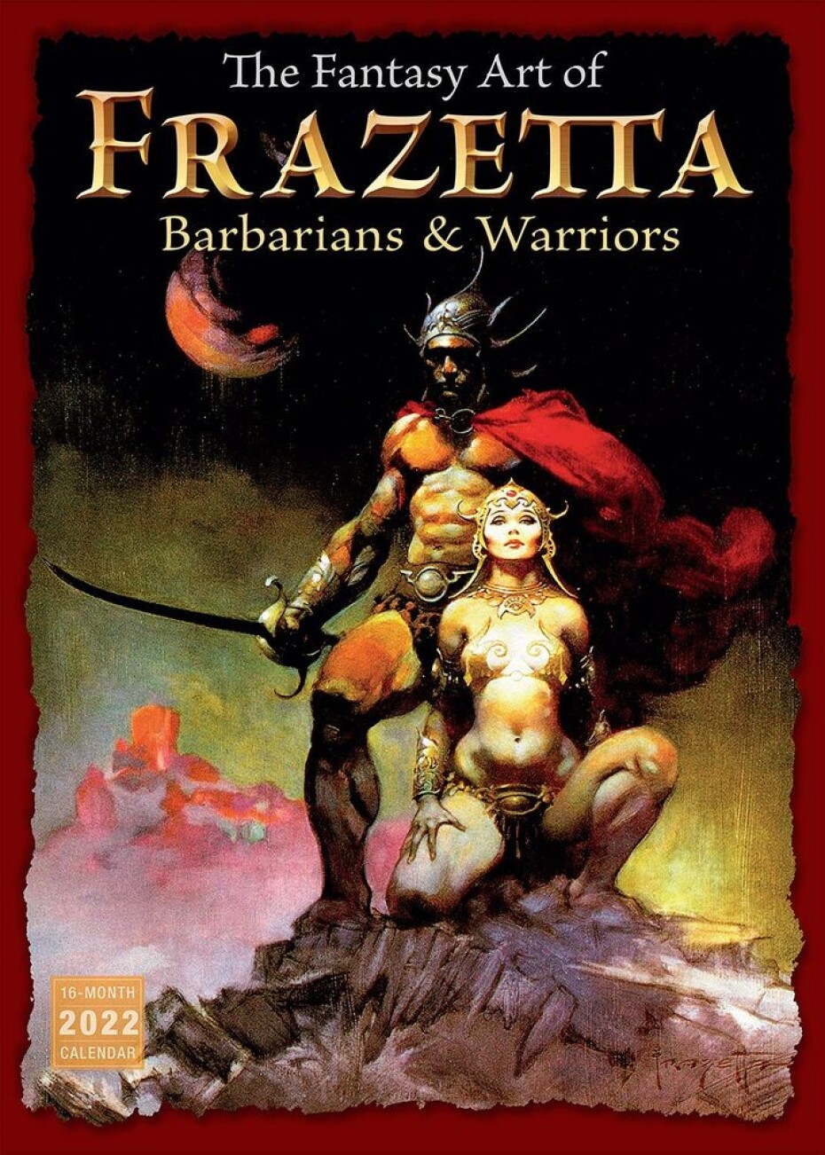 FANTASY ART OF FRAZETTA: BARBARIANS & WARRIORS - 2022 CALENDAR - main (0)