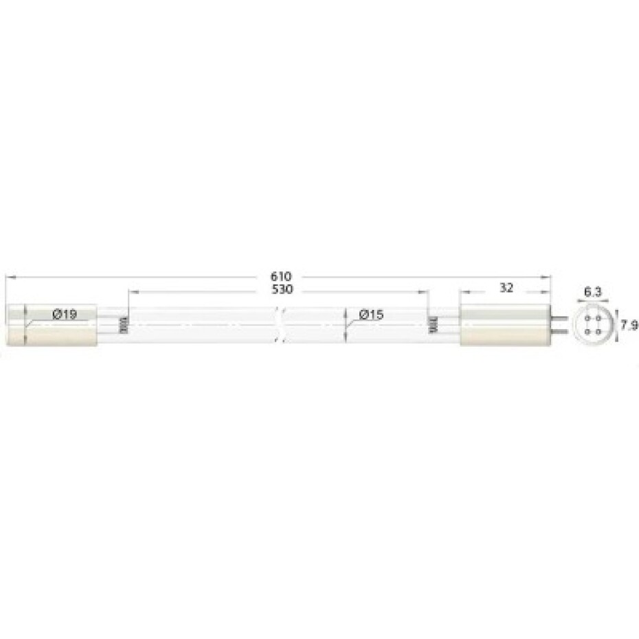 Bio UV Delta UV E/ES/EP/EA 15 - 55 watt HO lampa - main (1)