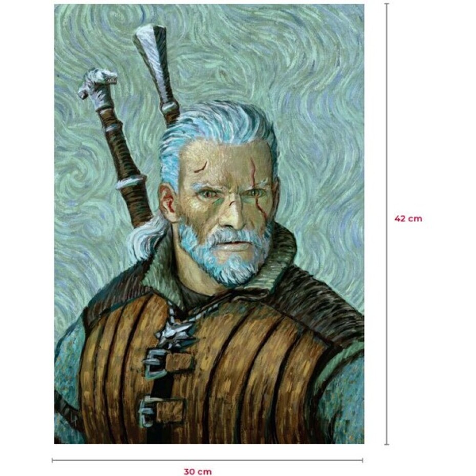 Litografie The Witcher - Geralt van Gogha Art 30 x 42 cm - main (0)