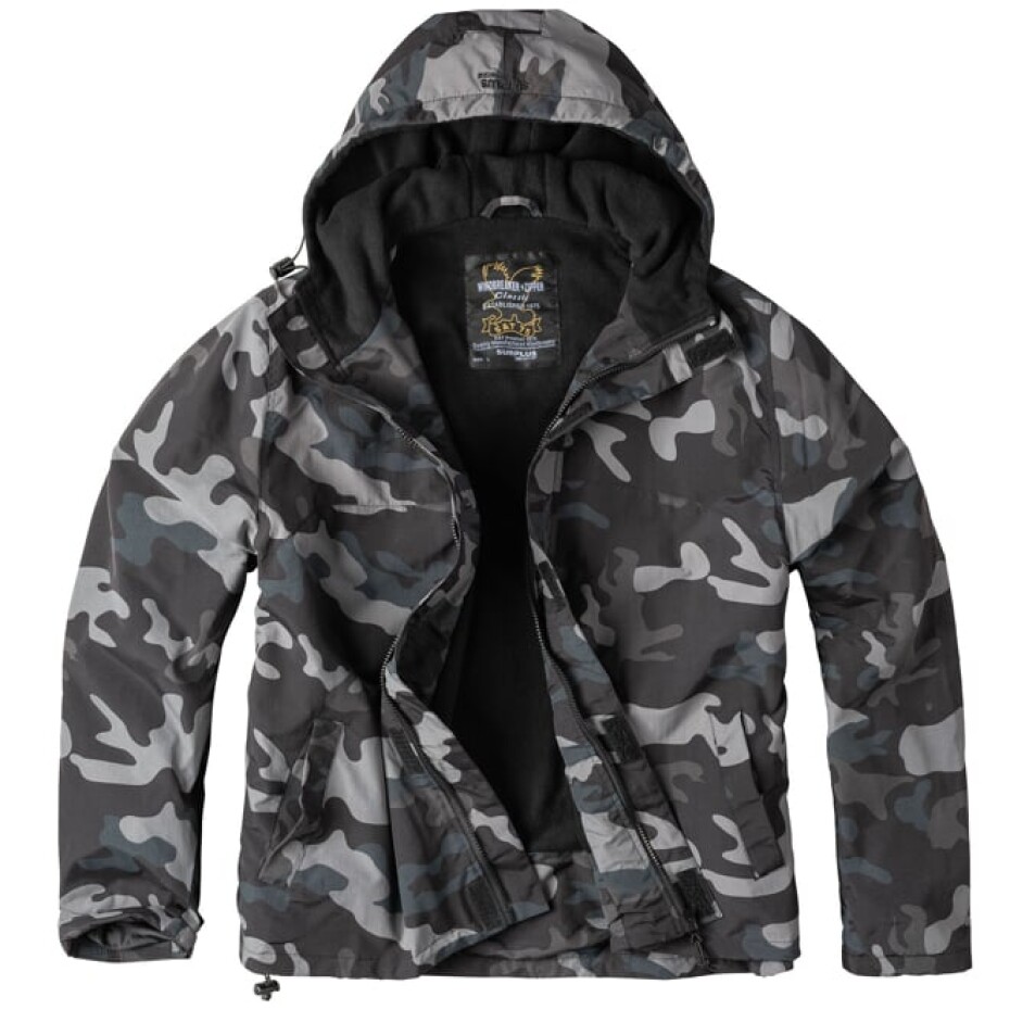Surplus Bunda Windbreaker-Zipper blackcamo S - main (0)