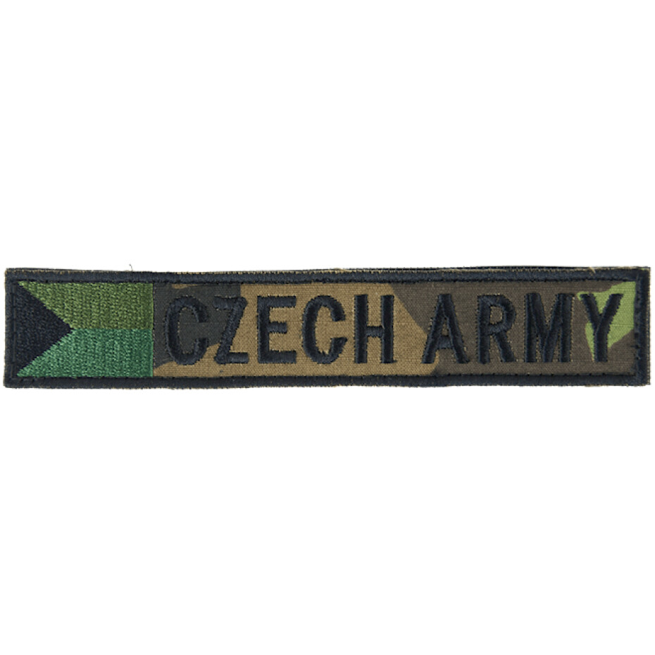 Nášivka:CZECH ARMY - jmenovka s vlajkou vz. 95 zelený | bojová - main (0)