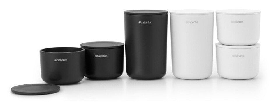 Úložná dóza s víkem RENEW, sada 3 ks, šedá, Brabantia - main (4)