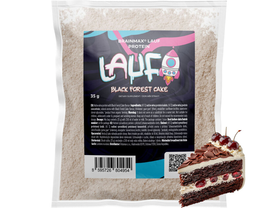 BrainMax LAUF Protein, nativní syrovátkový protein, 35 g, VZOREK Příchuť: Vanilka - main (15)