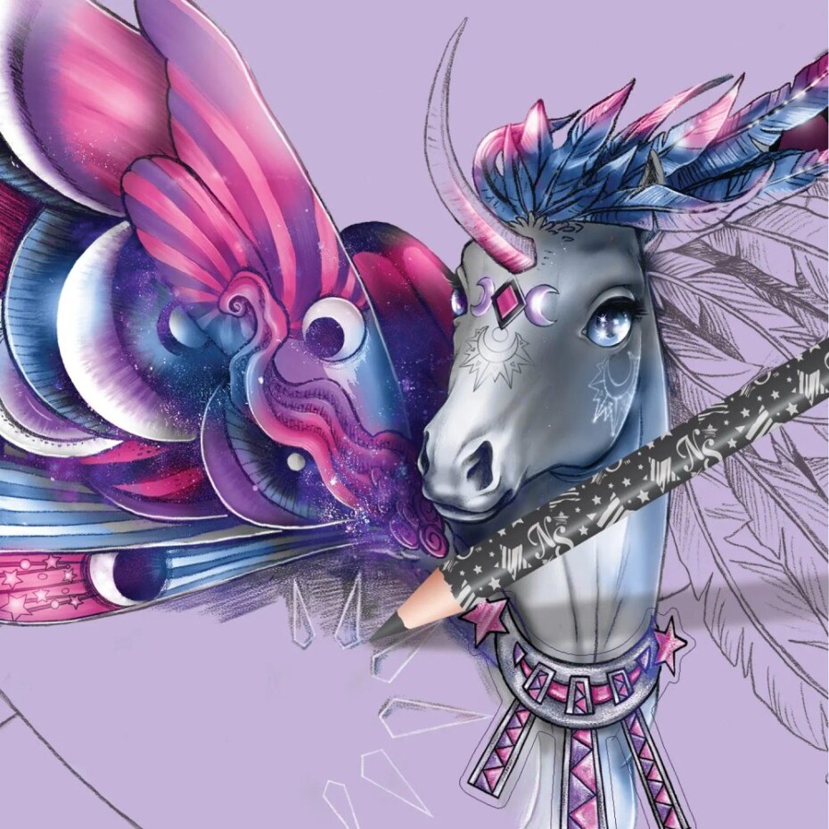 Kreativní sketchbook Fantasy Horses, Nebulous Stars, W007974 - main (3)