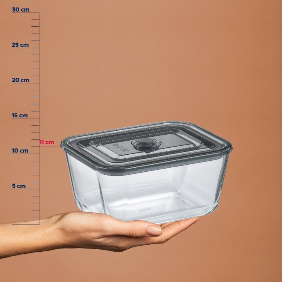 KELA Dóza na potraviny skladovací Aurelia sklo 24,0x18,0x11,0cm 2,5l
 KL-12646 - main (5)