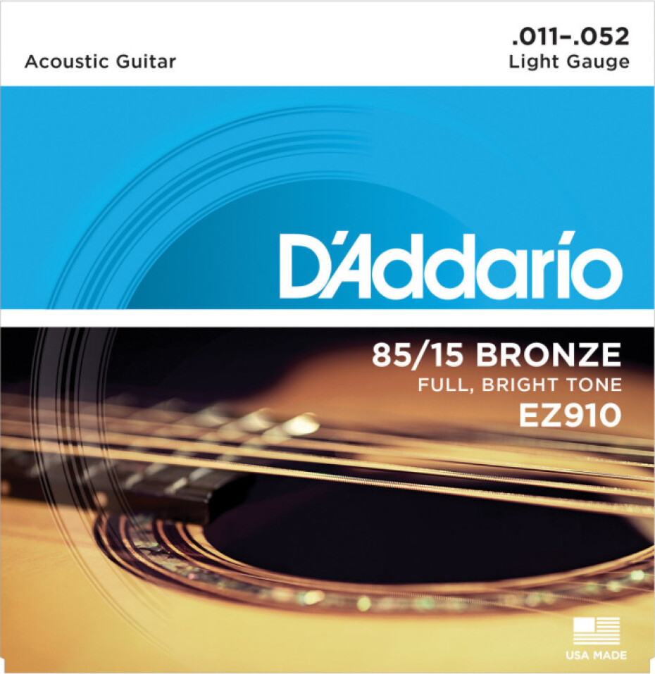 D'Addario EZ910 80/15 Bronze Mid Light - .011 - .052 - main (0)