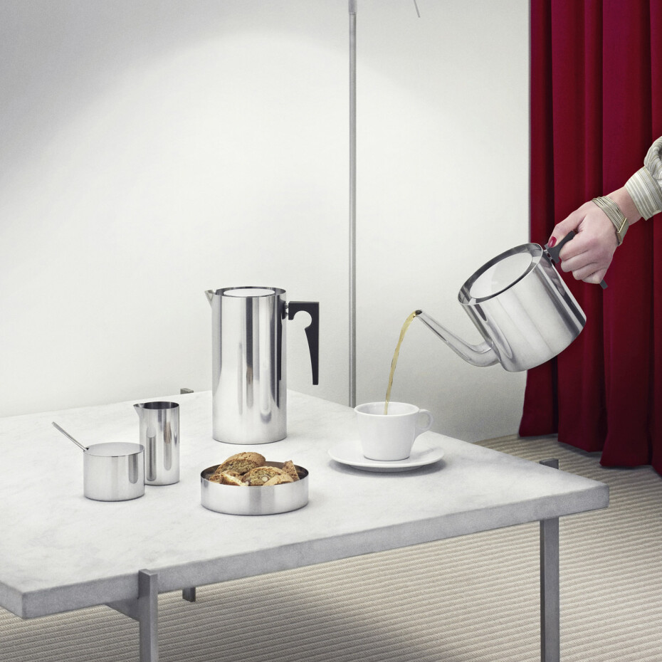 French press kávovar ARNE JACOBSEN 1 l, stříbrná, nerezová ocel, Stelton - main (3)