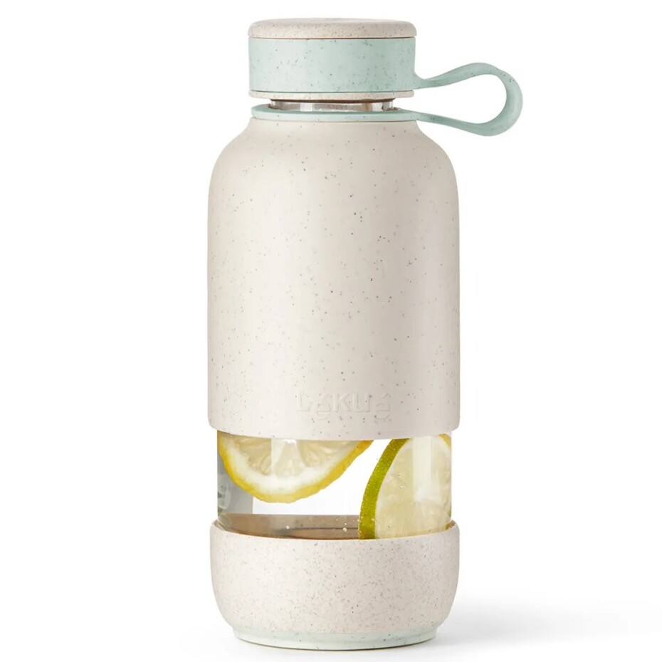 Láhev na vodu BOTTLE TO GO ORGANIC 600 ml, krémová, Lékué - main (0)