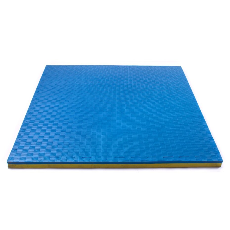 Sportago Tatami Taekwondo podložka 100x100cm žlutá-modrá - main (12)