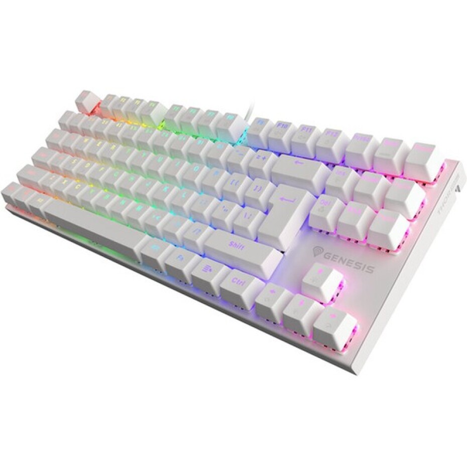 Genesis THOR 303 TKL Outemu Brown mechanická klávesnice CZ/SK bílá - main (2)
