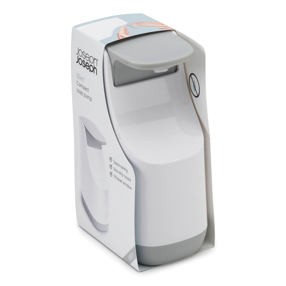 Dávkovač mýdla SLIM 70512 350 ml, bílá / šedá, Joseph Joseph - main (4)