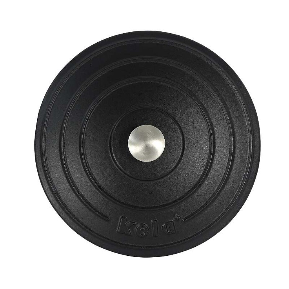 KELA Pekáč litinový s poklicí CALIDO 21 cm černá KL-12470 - main (4)