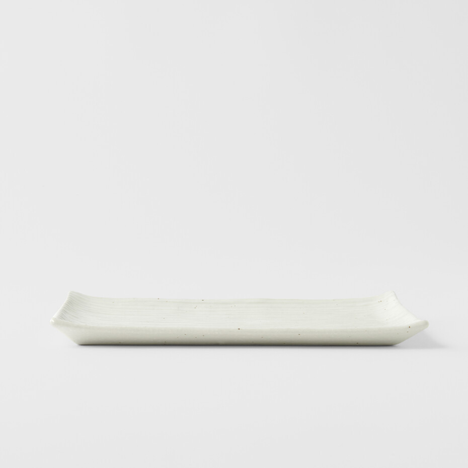 Servírovací talíř CONTOUR 24 x 15 cm, bílá, keramika, MIJ - main (1)