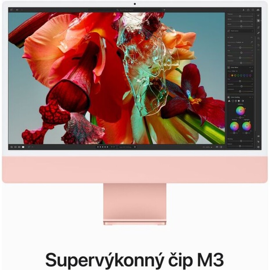 Apple iMac 24" M3 (2023) 10GPU/8GB/256GB růžový - main (2)