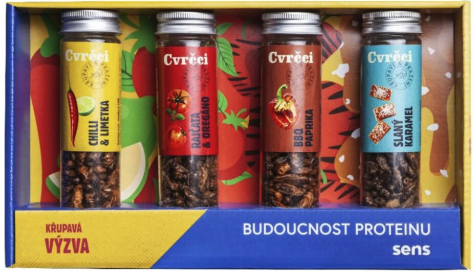 Sens Křupaví pražení cvrčci, dárková sada, 4x 20 g - main (0)