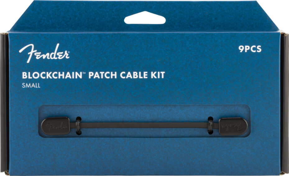 Fender Blockchain Patch Cable Kit, Black, Small - main (0)