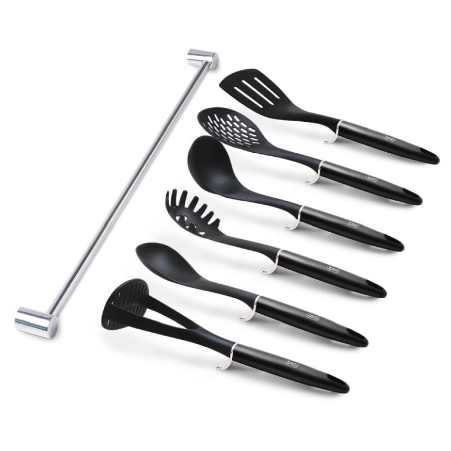 BERLINGERHAUS Kuchyňské náčiní s nástěnným držákem 7 ks Carbon PRO Line BH-6330 - main (5)