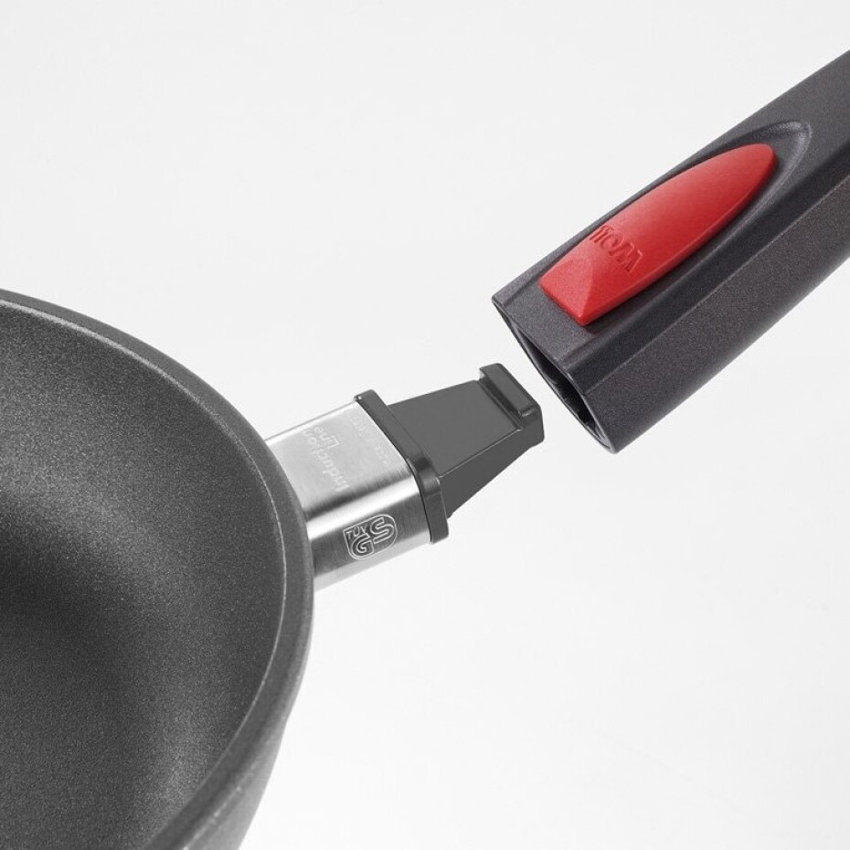 Pánev na soté TITANIUM NOWO 24 cm, na indukci, s odnímatelnou rukojetí, titan, WOLL - main (3)