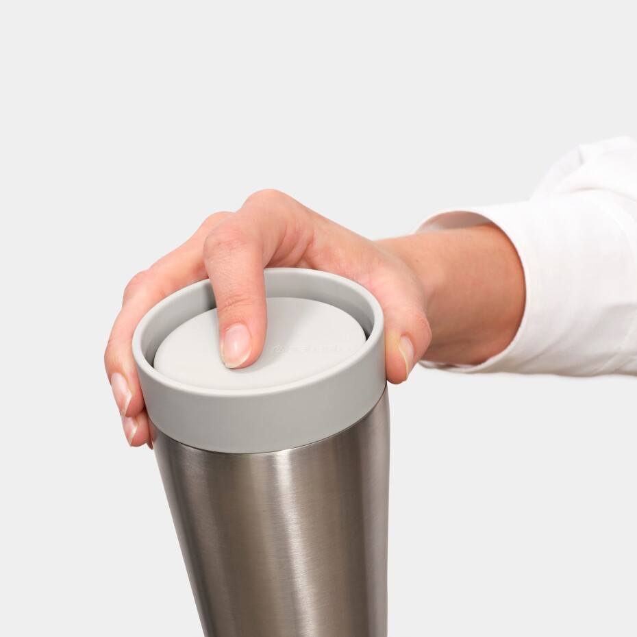 Termohrnek MAKE & TAKE 200 ml, světle šedá, ocel, Brabantia - main (6)