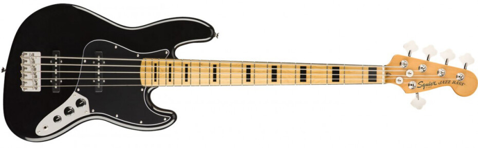 Fender Squier Classic Vibe 70s Jazz Bass V Black Maple - main (0)