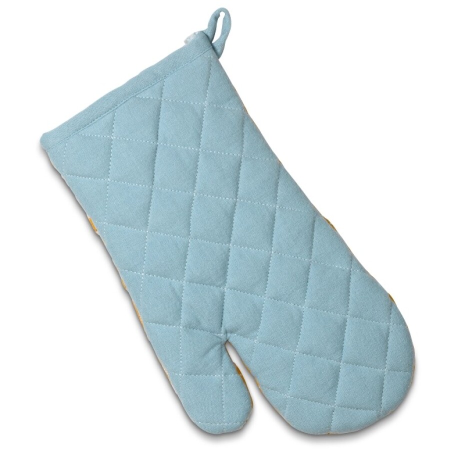 KELA Chňapka rukavice SVEA 100% bavlna žlutomodrá KL-12792 - main (1)