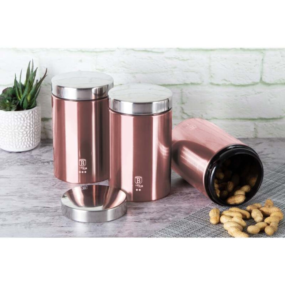 BERLINGERHAUS Dóza na potraviny sada 3 ks I-Rose Edition BH-6270 - main (2)