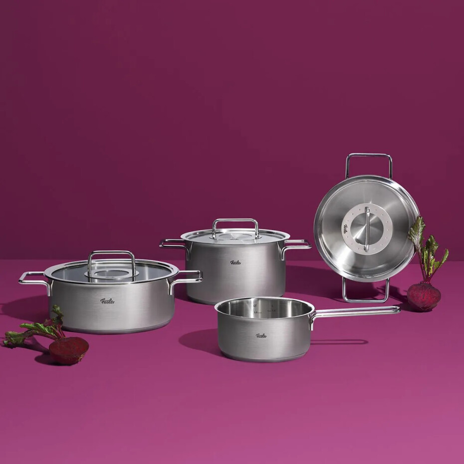 Vysoký kastrol PURE 16 cm, stříbrná, nerezová ocel, Fissler - main (2)