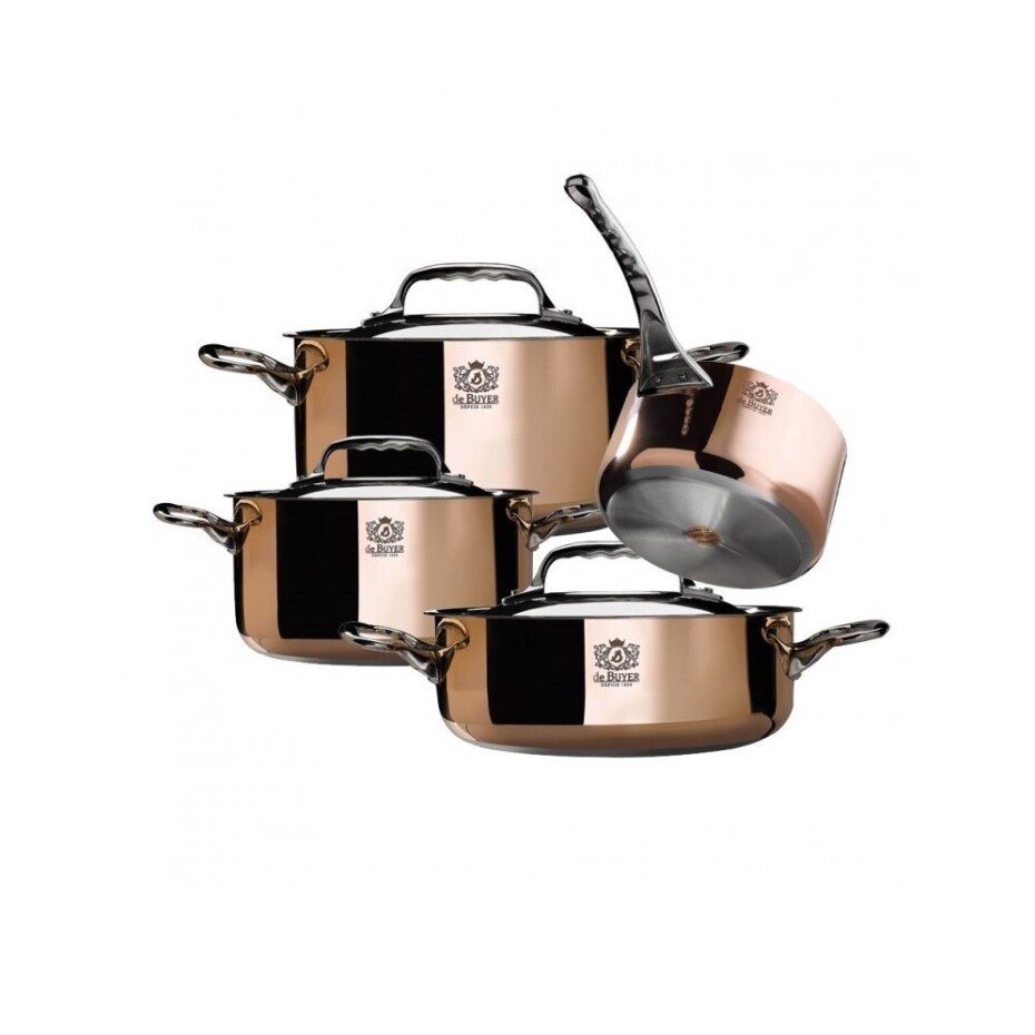 Hrnec PRIMA MATERA 20 cm, na indukci, s nerezovou poklicí, měď, de Buyer - main (5)