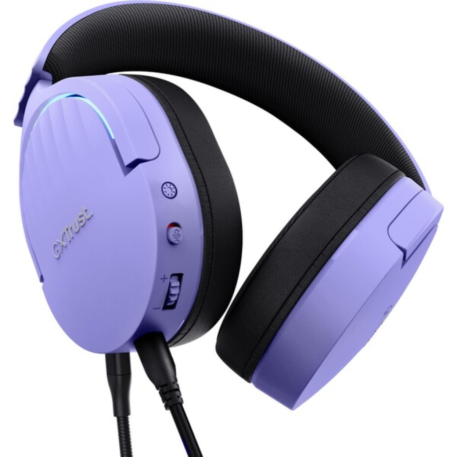 Trust GXT490 Fayzo 7.1 USB herní sluchátka, fialová - main (3)