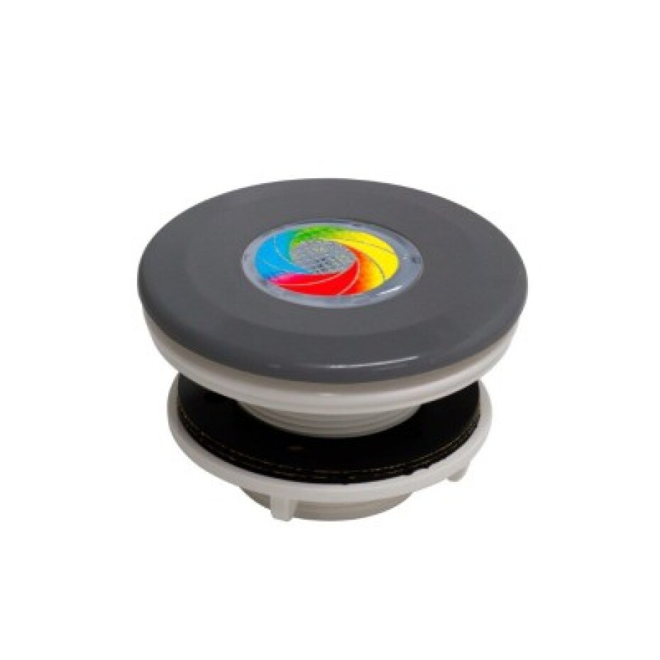 SeaMAID bazénové LED světlo s tryskou VágnerPool (Tmavě šedá RAL7016) - 9LED RGB, 8,2W - pro fóliové bazény - main (0)