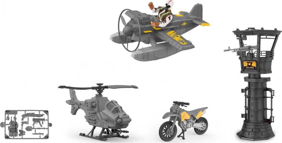 Vojenský set s letadlem 21cm - main (0)